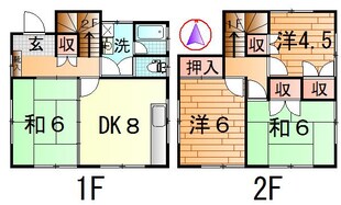 ラヴィーネ六鴻の物件間取画像